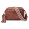 Petit Sac à Bandoulière Femme Mode Pu Cuir Réglable Femmes Sac a Main Fente Carte Crédit Épaules