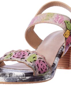 LAURA VITA Femme Fraiso 01 Sandal Bleu Taille 37 Été Mode Comfort Ustensiles de Mode Courtes Flingues Tendances