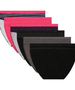 Culottes Femme Lot de 6 Les Pockets Coton Stretch | Confort en Coton & Élasthanne | Multicolore | Tenue Jour-J