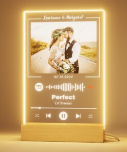 Cadeau Personnalisé Spotify Plaque - Cadeau Couple Noel Saint Valentin Anniversaire Photographies