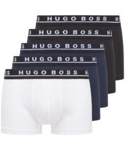 BOSS Hommes Trunks de Coton Stretch lot de 5 Boxers Courts pour Hommes Boissons et Mode Été