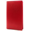 Etui Charmoni Carte Grise.permis Voiture.Cuir Vachette (Rouge) pour Conducteurs Référence 3 Volets