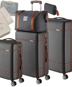 TecTake Valise de Maternité Grande Taille ABS Cadenas TSA Roulettes 360°