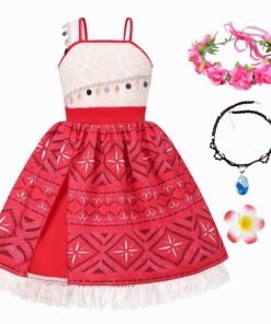 Robe de Vaiana new front fille Costume de princesse Noël Carnaval Cosplay