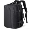 Sac à dos sous vide noir pour homme et femme, avec pompe à air et système de vide, 35 l, grand sac étanche 3 en 1 ergono
