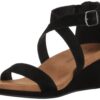 Lucky Brand Kenadee Noir Taille 38.5 EU Sandales compensées Femmes