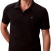 Calvin Klein Polo Homme Manches Courtes en Coton Piqué – Décontracté Élégant，Brandirable