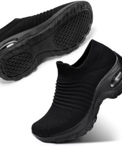 Baskets STQ Femme Mode Orthopédique Comfort Marche Sans Lacet Fitness Gym Orthoconfort
