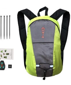 Sac À Dos De Vélo 15L Lumineux LED pour Cyclistes Courir Réfléchissant avec Indicateur De Direction et Sac À Dos Vélo Re
