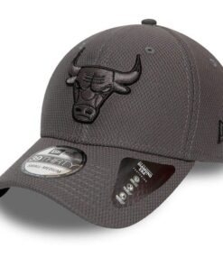 Cap pour homme, confortable, ideale pour les fans de NBA, cap New Era Chicago Bulls 39THIROIR, 39TH Stretch Cap, NBA, Bu