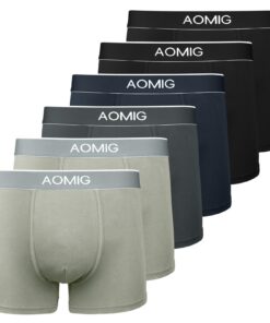 Boxer Homme Caleçon Shorty Lot de 4/6 Élastique Respirant Doux pour Daily Wear Homme