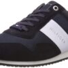 Tommy Hilfiger Homme Iconic Material Mix Runner Sneakers Basses Blanc Mode Adultes Fitness Mode
