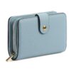 GAEKEAO Portefeuille Femme Cuir RFID Blocage Femmes Petit Porte Monnaie avec Fermeture Éclair Poche à Monnaie pour Voyag