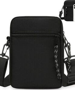 Sacoche Noire Homme Multifonction Sports Voyage