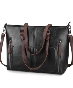 BAIGIO Sac à Main Femme Grande Capacité - Sac Bandoulière Élégant Classique pour Travail Shopping Voyage