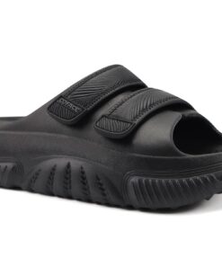 COFACE Sandales de récupération orthopédique pourhommes Ajustables Épais Rembourrés Confort Fasciite Plantaire Homme Tai