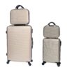 CELIMS Valise Duo Grande & Petite Taille - 90 Litres et 27 Litres avec Vanity - Valise de Voyage Chic pour Femmes
