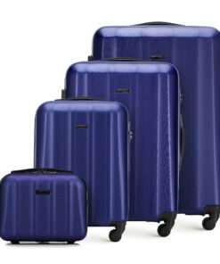 WITTCHEN Valise de Voyage Rigide en Polycarbonate pour Familles Vacances - Set de 4 Valises avec Roulettes Pivotantes, S
