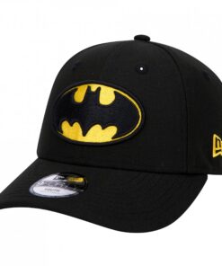 New Era Casquette Batman Classic Logo Réglable Noir pour Jeunes 9Forty