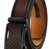 Ceinture Costume KEMISANT Homme Grand Taille Cuir Automatique Large Boucle À Cliquet 35mm Ajustable