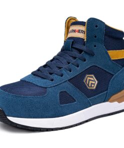Chaussures de sécurité LARNMERN PRO Hommes Montantes Embout Acier Protection Antidérapante Respirantes pour Travail Anti