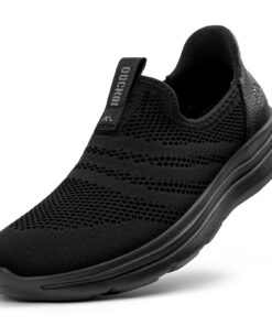 Baskets Slip-on Homme Respirantes Légères et Confortables - Idéales pour Ville, Randonnée et Course à Pied - Chaussures