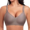 Ganado Push Up Braslette Sans Armature Femella Col En V Comfit Brassiere Sans Coutures