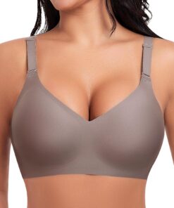Ganado Push Up Braslette Sans Armature Femella Col En V Comfit Brassiere Sans Coutures
