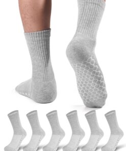 FORVEVO Lot de 6 paires de chaussettes de tennis en coton doux pour homme, confortables et respirantes