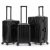 Bagage cabine Flight Knight avec 8 roues pivotantes et cadenas intégré, cadre en aluminium léger, coque rigide en ABS, d