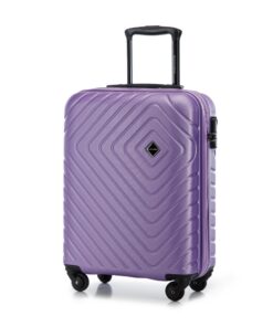 Valise Cabine WITTCHEN avec Roulettes Pivotantes et Serrure à Combinaison Violet M Taille Voyage