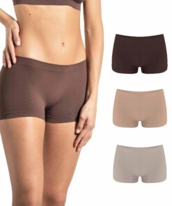 Risalti Boxer Femmes Microfibres 3 Pièces - Lingerie Sans Couture pour Femmes, Plus Douce Que la Lingerie en Coton, Fait