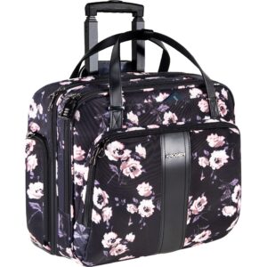 KROSER Mallette à roulettes imperméable pour Ordinateur Portable 15,6 Pouces Femmes - Sacoche Professionnelle avec Poche