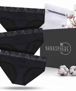 Culottes menstruelles ultra absorbantes Oeko-Tex | Adolescente Incontinence Fluide Post-Accouchement Lunettes Réutilisab