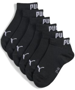 PUMA Quarter Recyclé Cotton Chaussettes pour Enfants (Mixte) | Lot de 3 | Comfort et Durabilité | Polyester 80% Ré cyclé