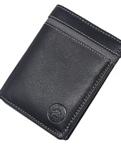 Frédéric Johns Portefeuille Cuir Homme Femme - Protection RFID, 11 Cartes, Poche Pièces, Compartiments Billets - Cadeau