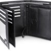 Frentree Portefeuille en Cuir Nappa pour Homme avec Protection RFID, Grand Format pour Homme Affaires, Noiravec15 Fentes