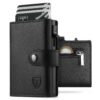 TEEHON Portefeuille Homme en Simili Cuir avec Protection RFID - Noir | Porte Carte Homme avec Porte Carte et Compartimen