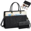 RAINSMORE Sac cabas femme avec clutches grand sac à main pour les cours du lycée,ordinateur portable 15,6 pouces pour tr