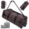 Sac de Voyage SUCIKORIO À Roulettes 85L Pour Homme Femmeavec Organisateur Imperméable Valise Oxymaster Cabine Avion