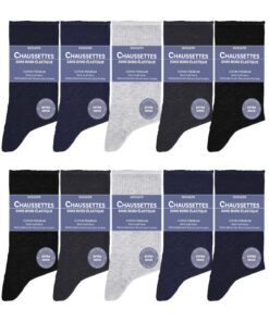 Occulto chaussettes sans élastique homme et femme lot de 10 Velano OEKO-TEX STANDARD 100