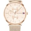Tommy Hilfiger Montre Multifonction en Quartz pour Femme Élégante 3 Sous-Cadrans Résistante à l'Eau 3ATM