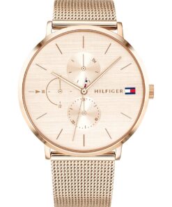 Tommy Hilfiger Montre Multifonction en Quartz pour Femme Élégante 3 Sous-Cadrans Résistante à l'Eau 3ATM