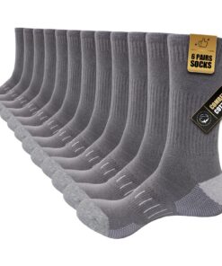 Chaussettes Stoeury Homme Femme Respirantes Coton OEKO-TEX Travail Course Randonnée Marche Tennis Cycliste 6 Paires