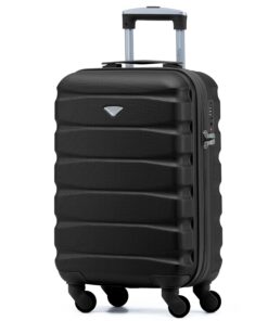 Flight Knight Bagage Cabine Léger 4 Roues ABS - Approuvé par 30+ Compagnies Aériennes (Air France, easyJet, Wizz) - 55x3