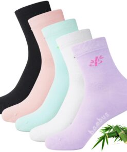 Jeasona Longues chaussettes en bambou pour femmes 39-42 - Multicolore Jeasona Chaussettes Longues en bambou confortabl