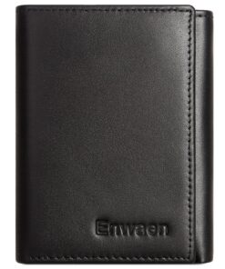 Enwaen portefeuille noir élégant pour homme américain