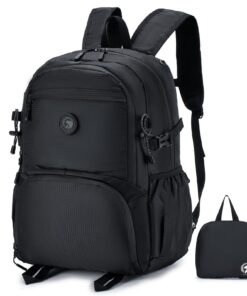 SPAHER Bagage Cabine 32L 45x36x20 Sac à Dos Voyage Pliable Imperméable pour Femme Homme Weekend