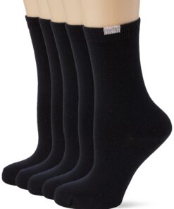 Chaussettes Ecodim Coton Dim Femme x5 | Renforcés Talons & Pointes | Maille Fine Respirante pour Femmes | Confort Quotid