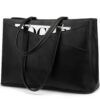 LOVEVOOK Sac à main étanche pour ordinateur portable de 17" - Pour femme - Grand sac de travail - Noir LOVEVOOK Sac à
